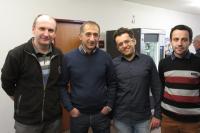 IM Dubiel mit 3 armenischen GM: Galdunts, Aronjan, Melkumjan (v.l.)